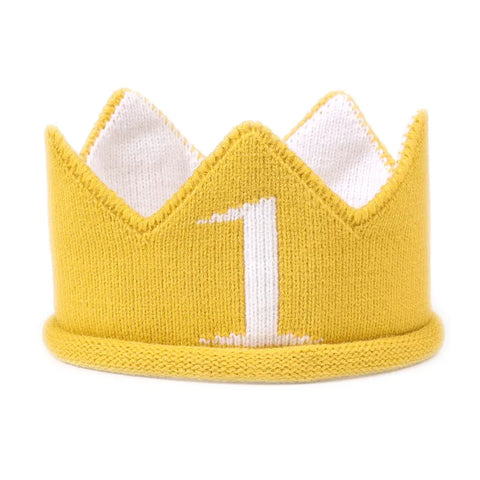 Knit 1st Birthday Crown