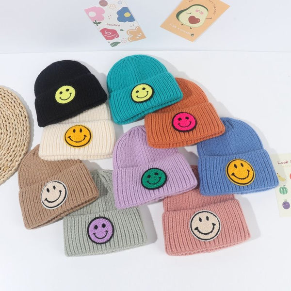 Smile Patch Beanie- Blue (1-3 years)