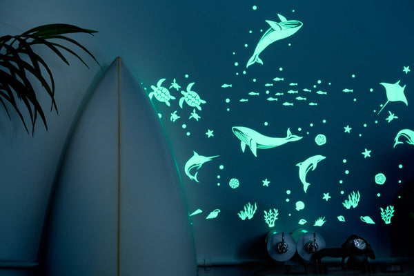 Sea Animal Glow Wall Stickers