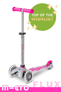 Pink Flux LED Micro Mini Deluxe Scooter (2-5 years)