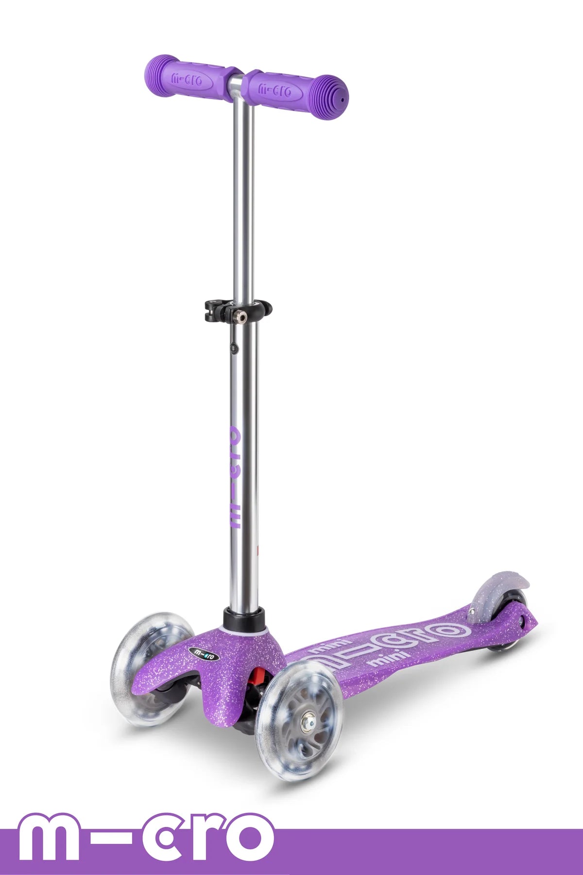 Fairy Purple Glitter LED Micro Mini Deluxe Scooter (2-5 years