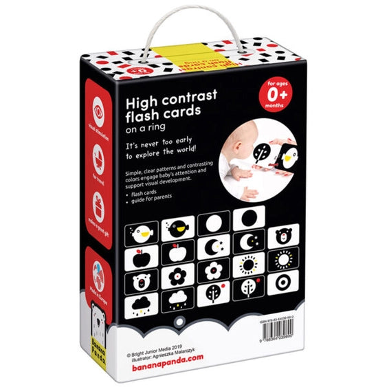 High Contrast Flash Cards on a Ring newborn