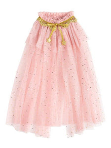 Pink Tulle Star Cape