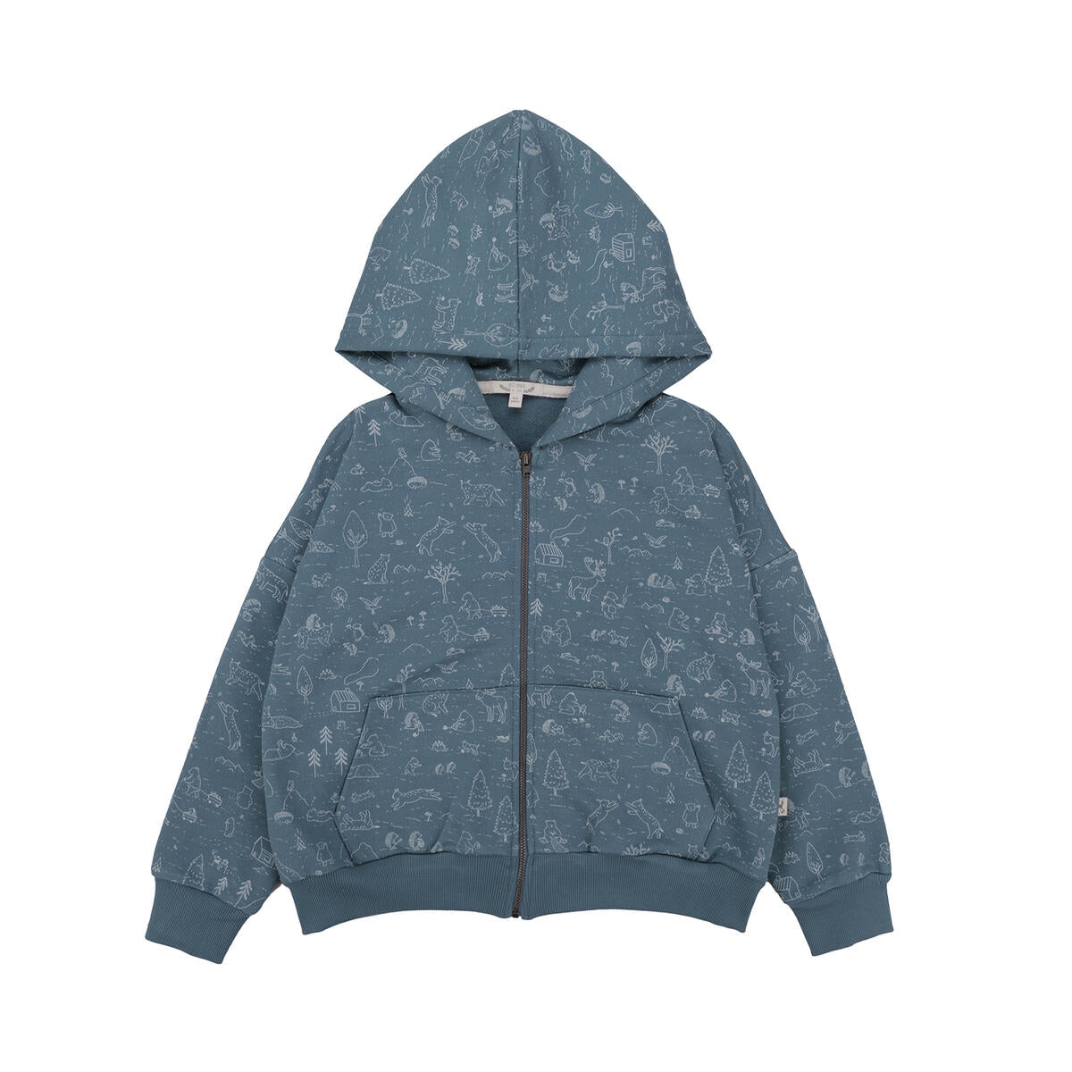 Aegean Blue French Terry Hoodie -