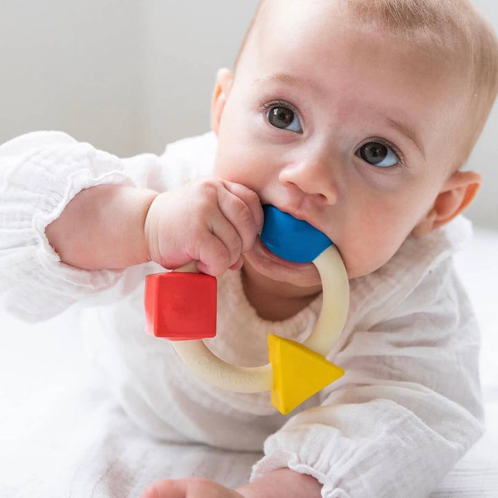 Bauhaus Teething Ring, Primary Colors