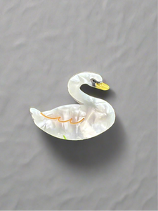 Swan Alligator Hair Clip