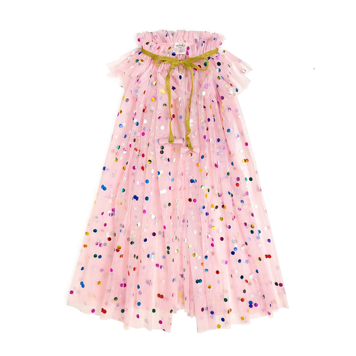 Pink Tulle Confetti Cape