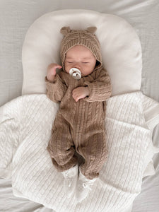 Baby Bear Jumpsuit - Acorn