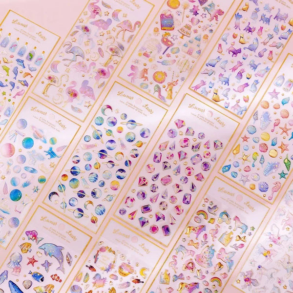 Shells Glitter Magic Stickers