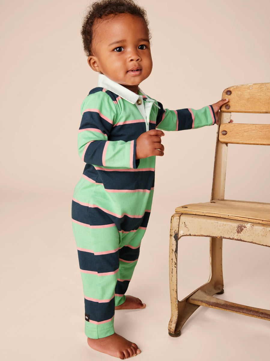 Parkside Rugby L/S Romper – Cub Shrub