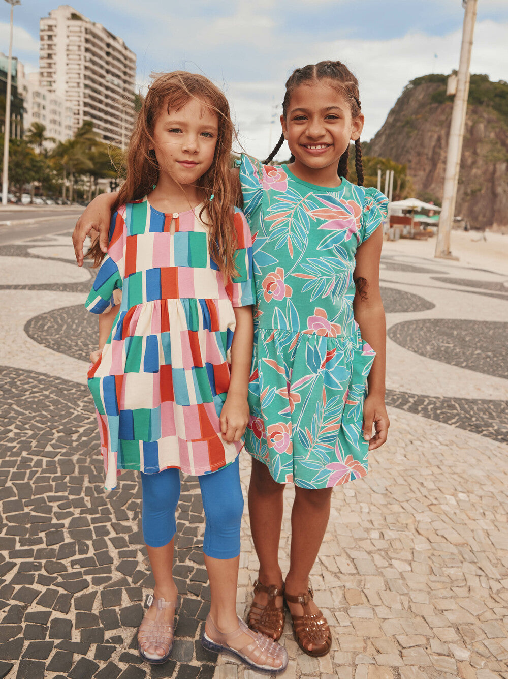 Copacabana Tile Kaftan Dress