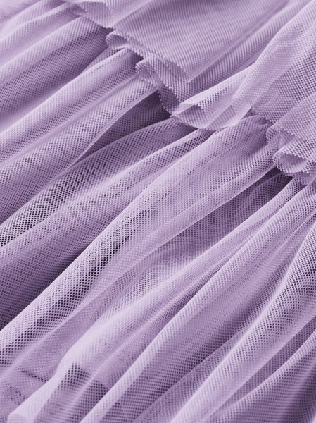 Lilac Tiered Tulle Skirt