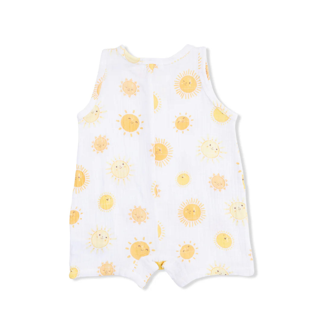 Happy Suns Sleeveless Shortie Romper
