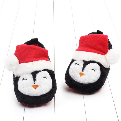 Festive Penguin Slippers
