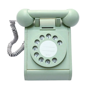 Wooden Coin Telephone Green