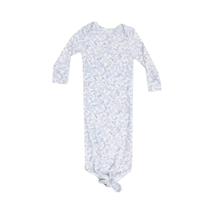 Blue Calico Knotted Gown 0-3 months