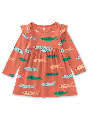 School of Anchovies Baby Dress