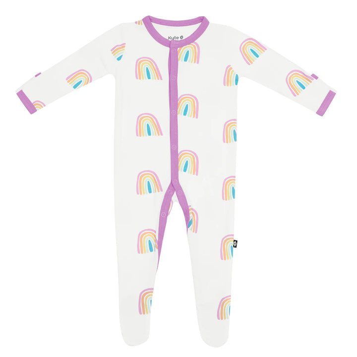 Poi Rainbow Snap Footed Romper newborn
