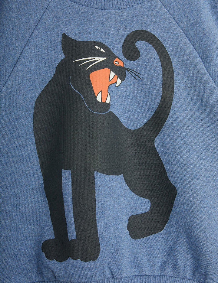 Blue Melange Panther L/S Sweatshirt