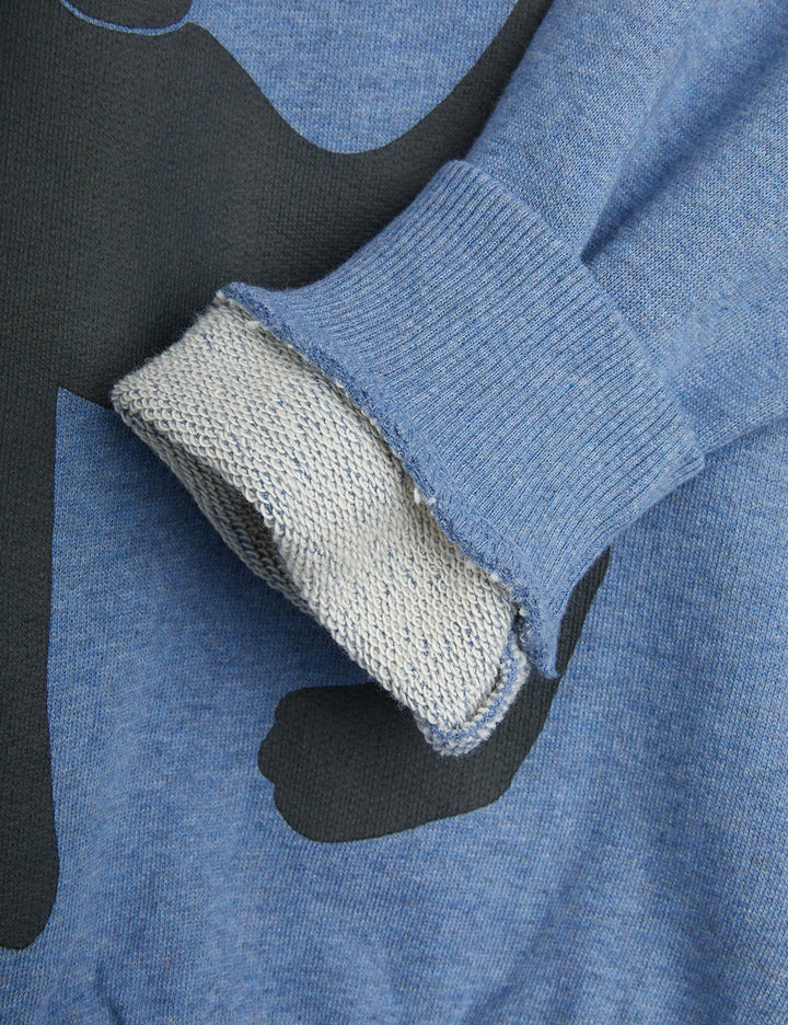 Blue Melange Panther L/S Sweatshirt