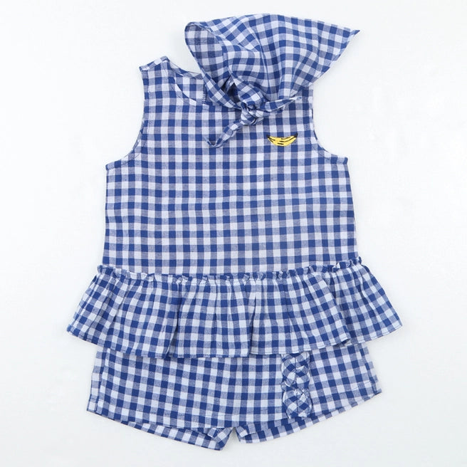 Blue Gingham 3 Piece Set