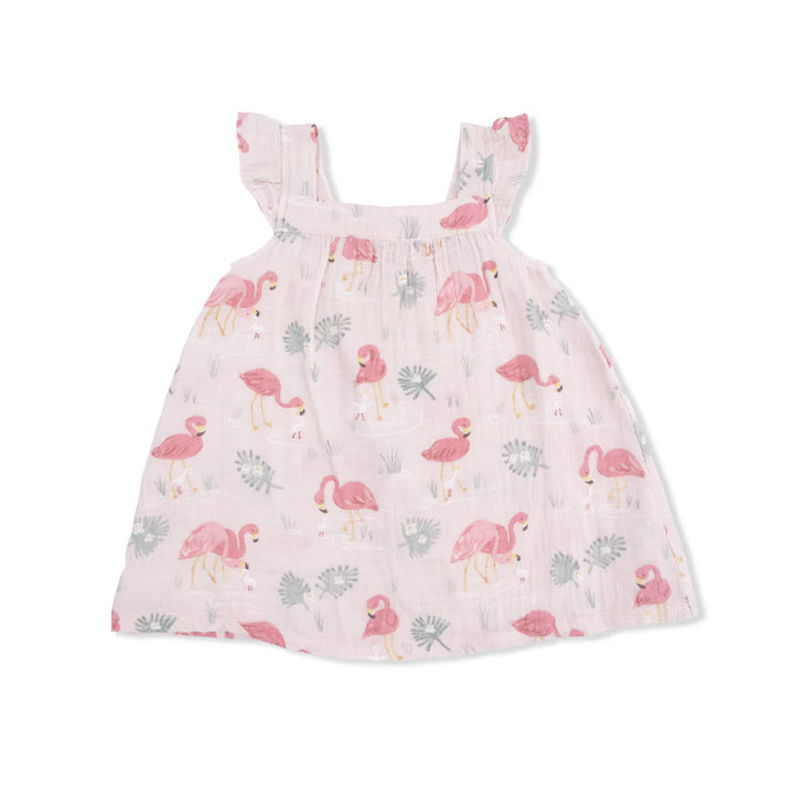Pink Flamingos Sundress + Bloomer