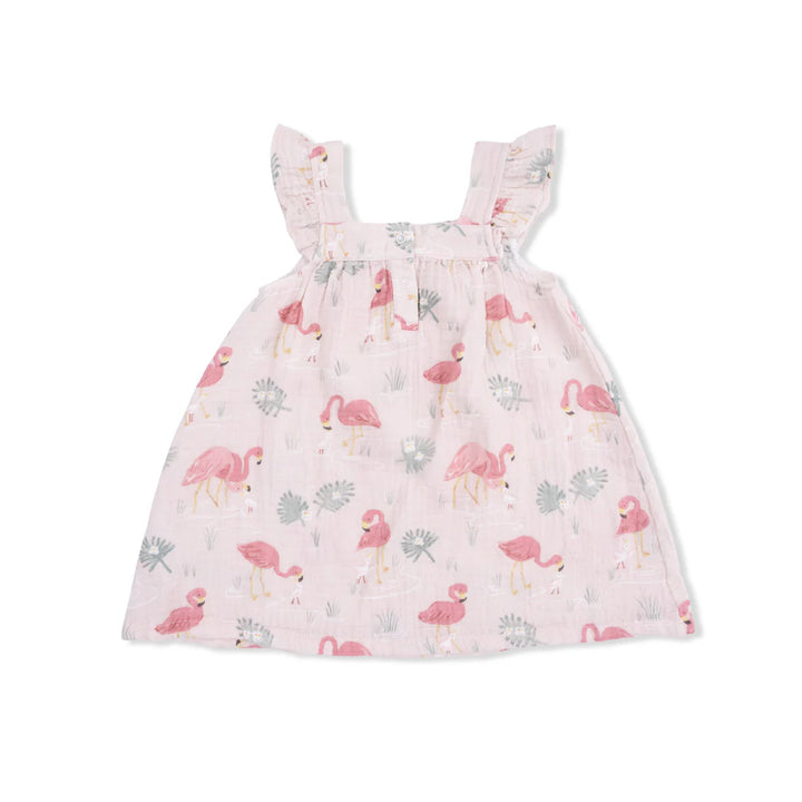 Pink Flamingos Sundress + Bloomer