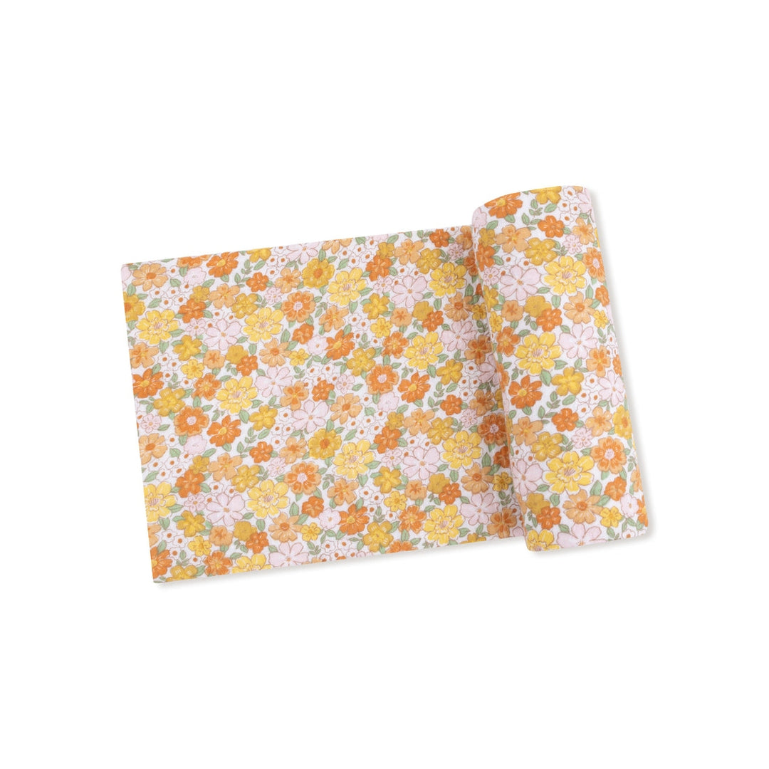 Sweet Floral Amber Swaddle Blanket