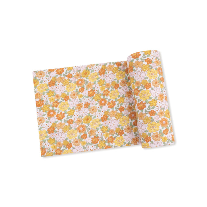 Sweet Floral Amber Swaddle Blanket