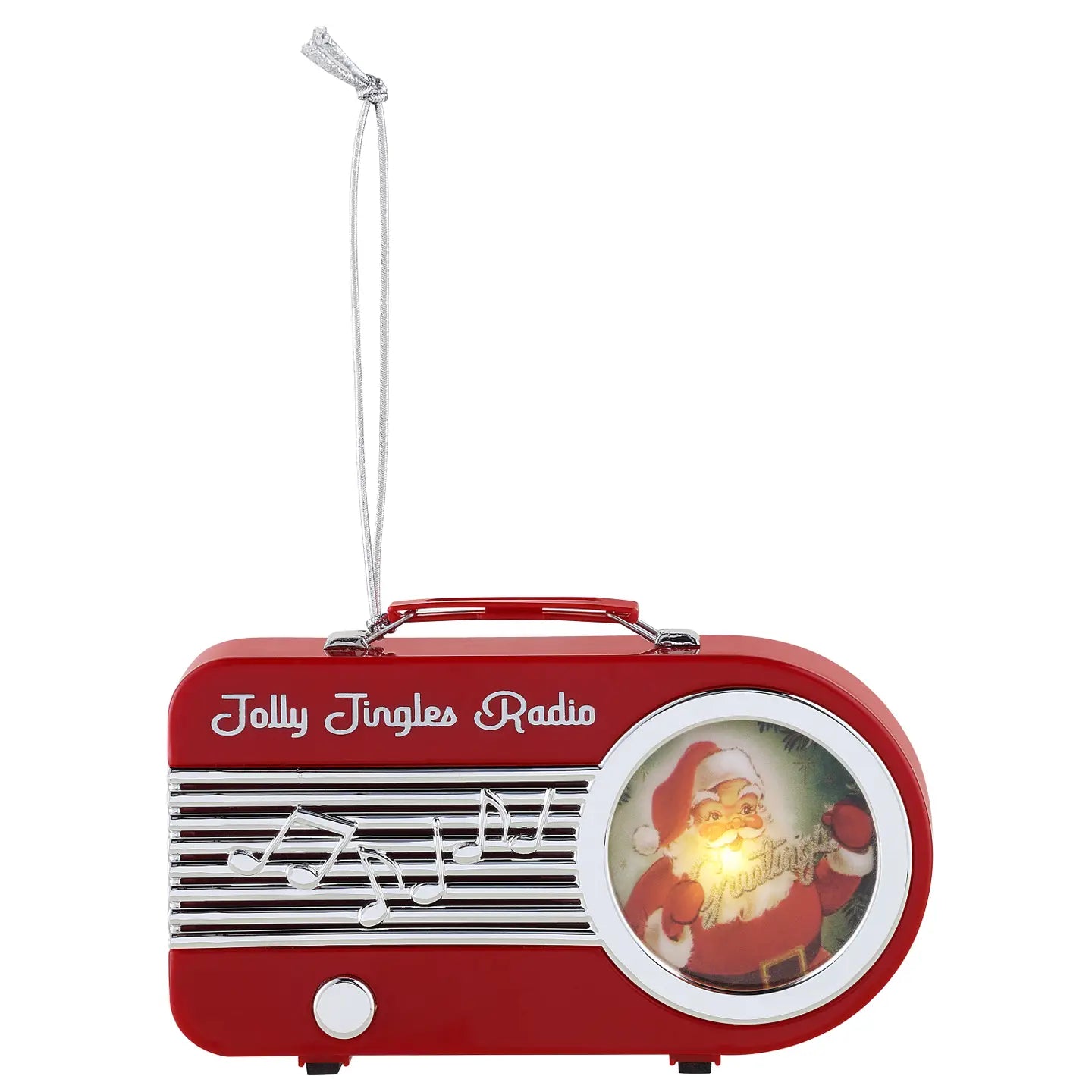 Mini Radio Ornament - Red