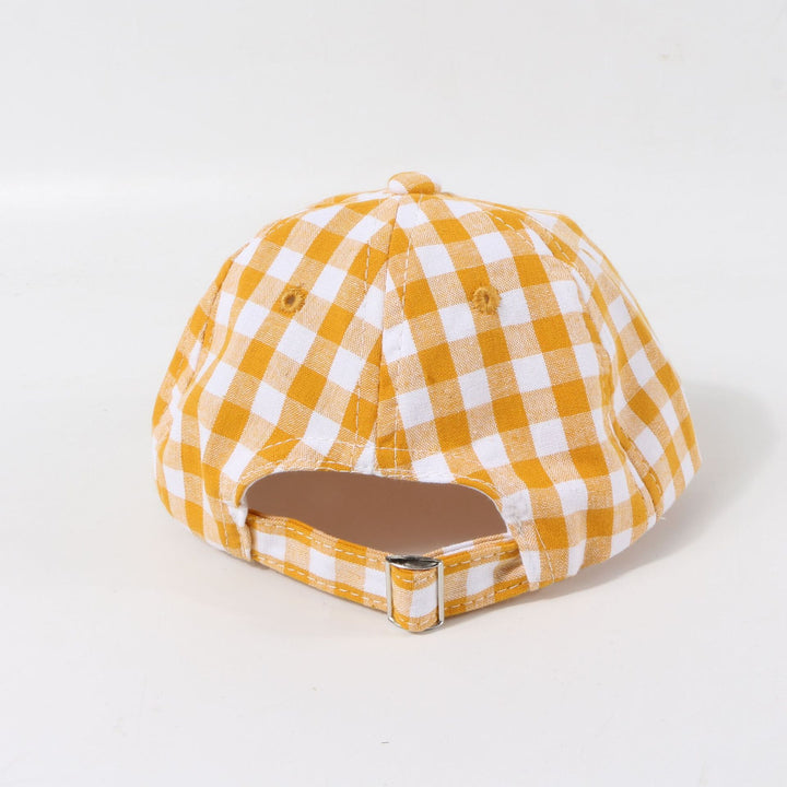 Gingham Cap Pink 6-18 Months
