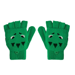 T. Rex Knitted Gloves 3-6 years