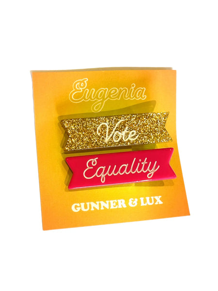 Vote + Equality Hair Clips