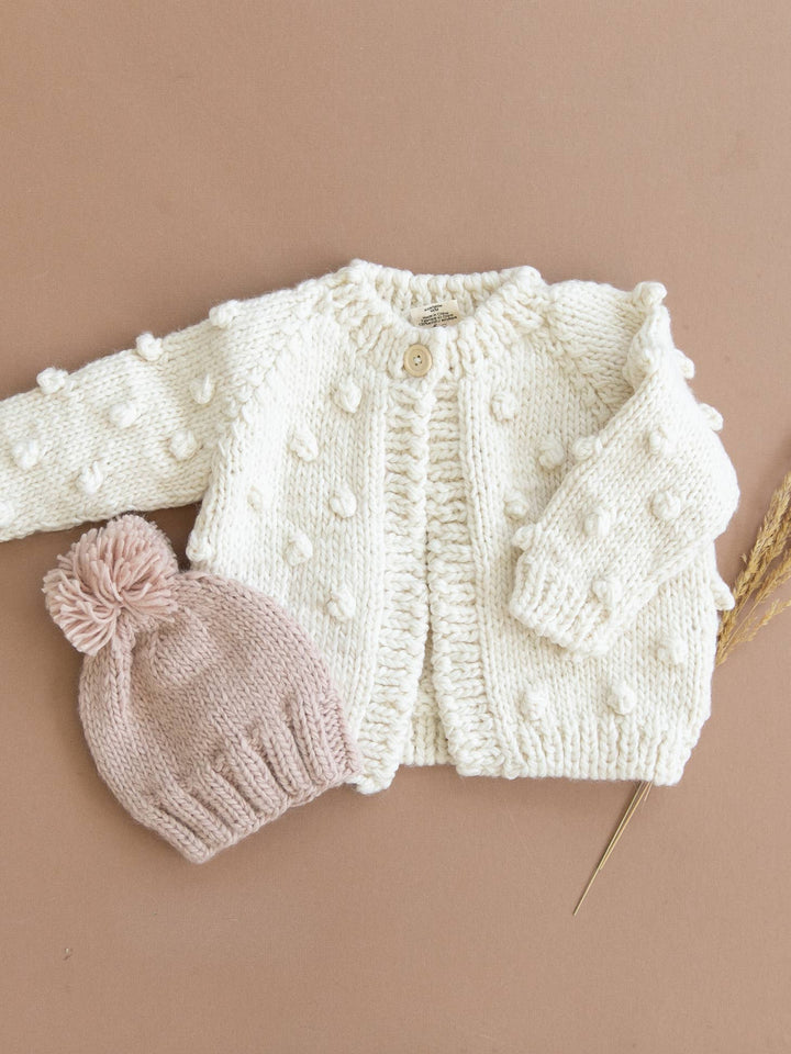 Cream Popcorn Cardigan