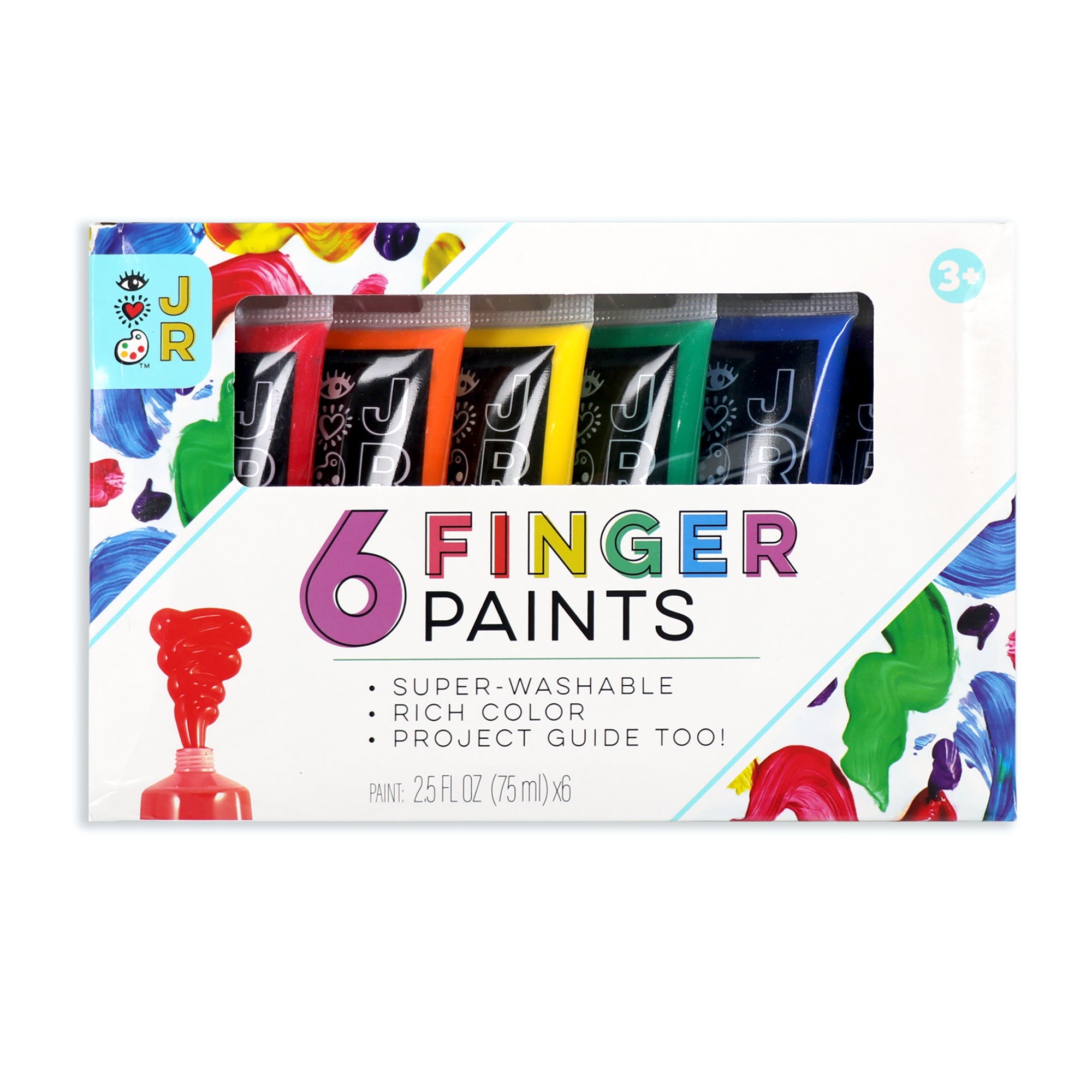 Washable Fingerpaints Set/6