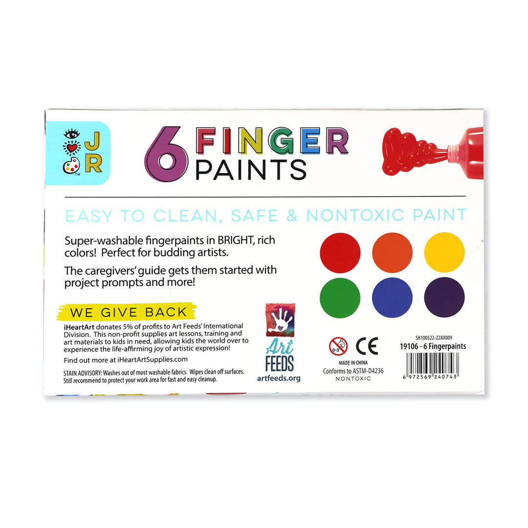 Washable Fingerpaints Set/6