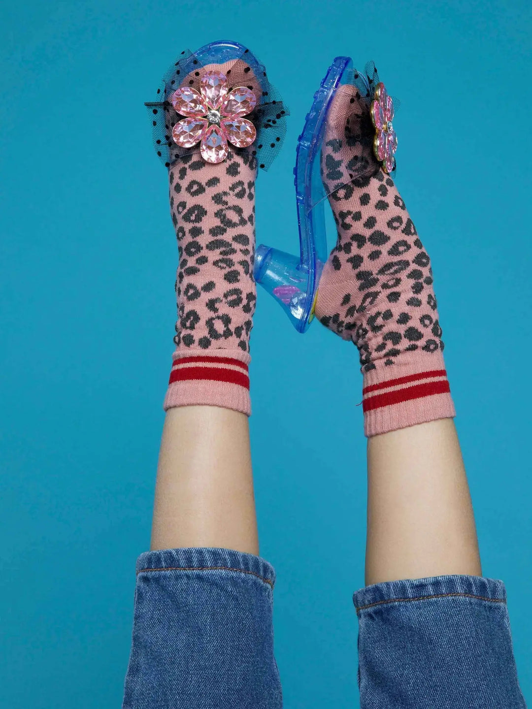 Pink Flower Gem Play Shoes (size 9.5-12)