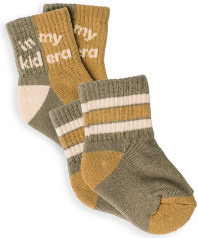 Crew Socks 2 Pack Kid Era/Retro Stripe