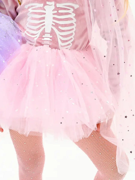 Pink Whimsical Skeleton Costume