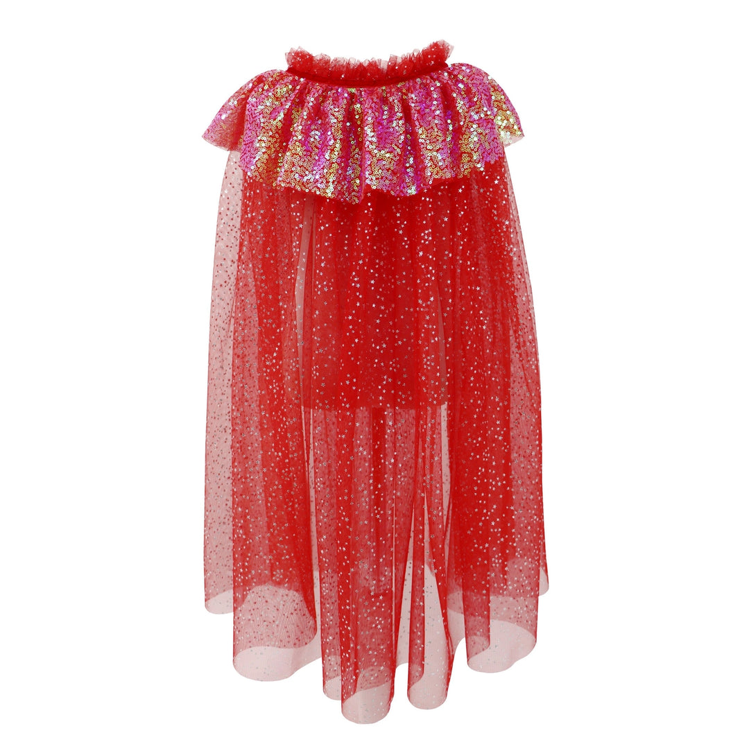 Red Twinkling Sequin Cape
