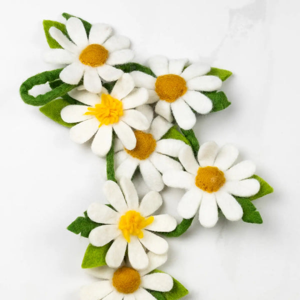 Felt Daisy Garland - 54 Inches Long