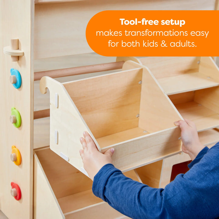 3-in-1 Play Kitchen, Store, and Workshop