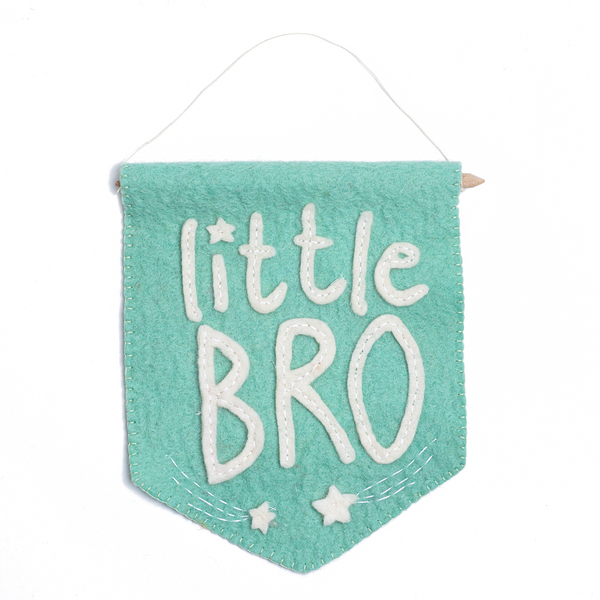 Felt Little Bro Banner Flag
