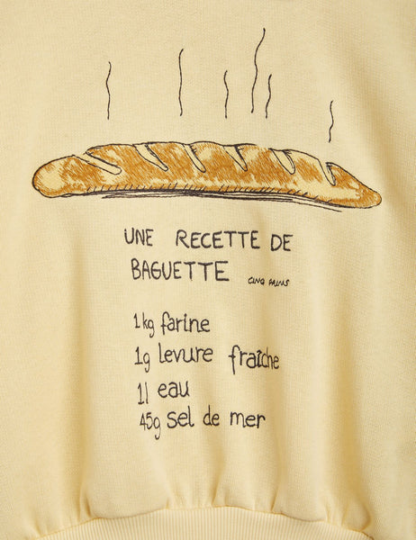 Baguette Emb Collar Sweatshirt