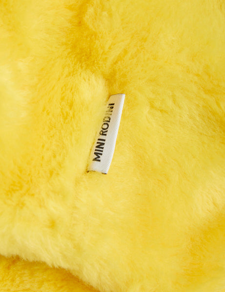 Yellow Faux Fur Cap