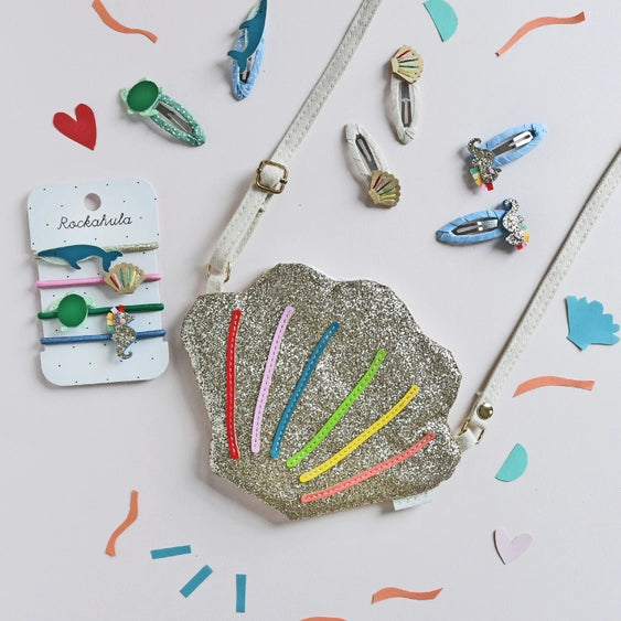 Glitter Rainbow Seahorse Clips