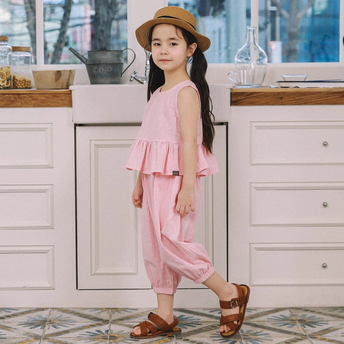 Sienna Ruffle Hem Tank + Pants Set