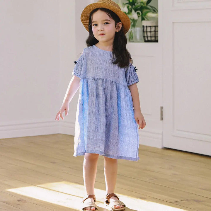 Lemi Cut-Out Shoulder Gingham Dress