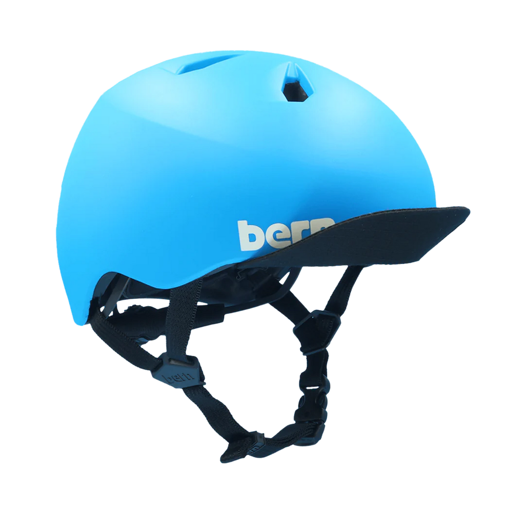 Bern Nino DVRT Helmet Matte Blue w/Flip Visor XS/S (2-5 years)