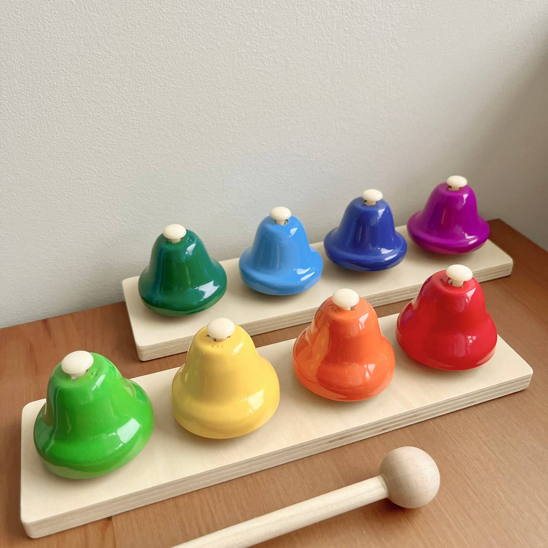 Wooden Desk Bells Set